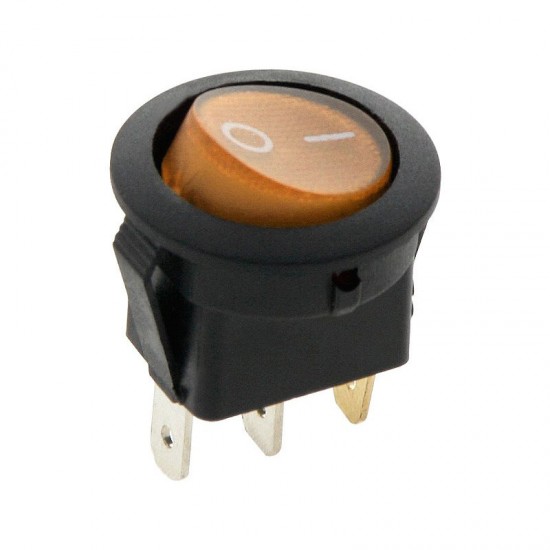 Διακόπτης ON-OFF με λαμπάκι 230V 20A Πορτοκαλί