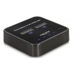 DELOCK docking station 64177, clone function, 2x M.2 NVMe 10 Gbps, μαύρο DELOCK docking station 64177, clone function, 2x M.2 NVMe 10 Gbps, μαύρο