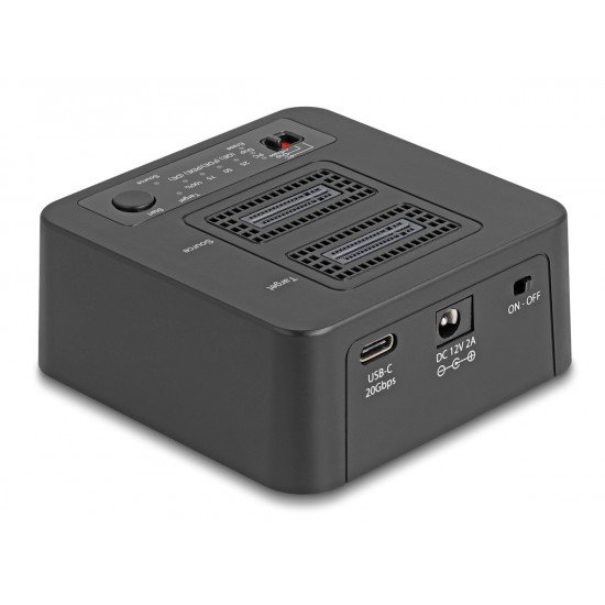 DELOCK docking station 64300 για 2x M.2 NVMe SSD, clone/erase function, 20Gbps, μαύρο DELOCK docking station 64300 για 2x M.2 NVMe SSD, clone/erase function, 20Gbps, μαύρο