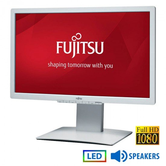Used (A-) Monitor B23T LED/Fujitsu/23"FHD/1920x1080/Wide/White/w/Speakers/Grade A-/D-SUB & DVI-D & D Used (A-) Monitor B23T LED/Fujitsu/23"FHD/1920x1080/Wide/White/w/Speakers/Grade A-/D-SUB & DVI-D & D