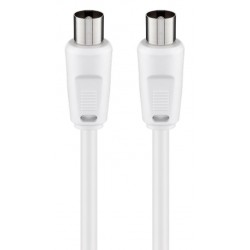 GOOBAY καλώδιο κεραίας αρσενικό 68145, <70dB, CCS, 1.5m, λευκό
