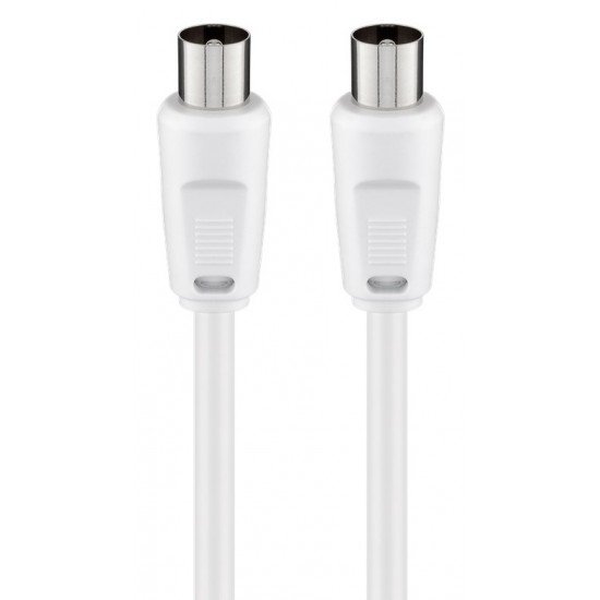 GOOBAY καλώδιο κεραίας αρσενικό 68147, <70dB, CCS, 2.5m, λευκό GOOBAY καλώδιο κεραίας αρσενικό 68147, <70dB, CCS, 2.5m, λευκό
