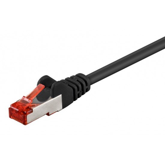 GOOBAY καλώδιο δικτύου 68687, CAT 6A S/FTP, 250MHz, copper, 0.5m, μαύρο GOOBAY καλώδιο δικτύου 68687, CAT 6A S/FTP, 250MHz, copper, 0.5m, μαύρο