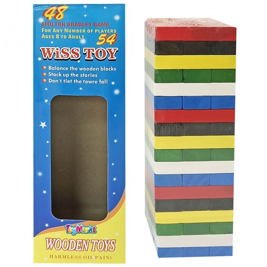 Επιτραπέζιο Χρωματιστά Τουβλάκια 6.5x23x6.5cm ToyMarkt 891654