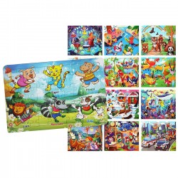 Παζλ Ξύλινο 60 τεμ Ζωάκια 30x22,5xcm ToyMarkt 891932 Παζλ Ξύλινο 60 τεμ Ζωάκια 30x22,5xcm ToyMarkt 891932