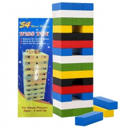 Επιτραπέζιο Πύργος με 48 Τουβλάκια 18x5,5x5,5cm ToyMarkt 891938 Επιτραπέζιο Πύργος με 48 Τουβλάκια 18x5,5x5,5cm ToyMarkt 891938
