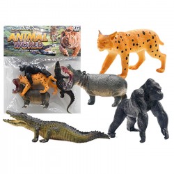 Ζώα Άγρια σετ=4τεμ 23x23cm ToyMarkt 913685