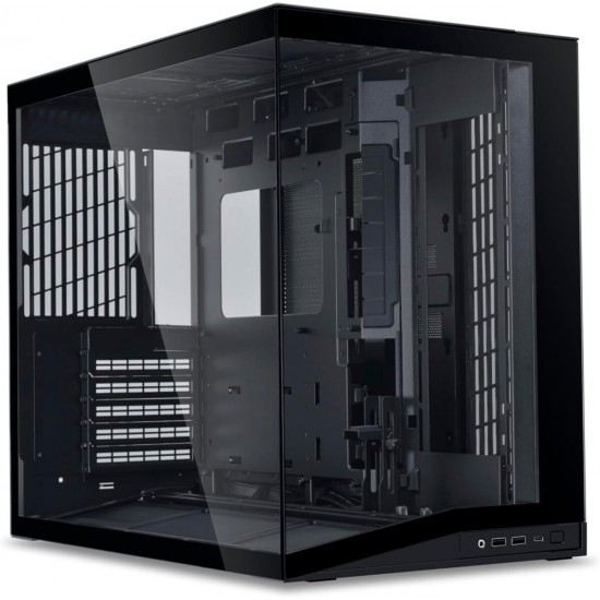 Lian Li O11D Mini V2 BLACK - ATX PC GAMING CASE - IMPROVED AIRFLOW - GPU SUPPORT BRACKET