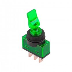 Διακόπτης ON-OFF με λαμπάκι 20A 12VDC Πράσινος