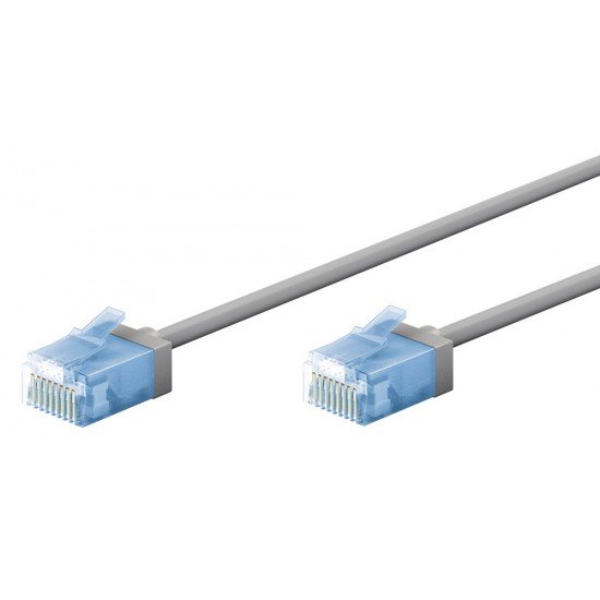 GOOBAY καλώδιο δικτύου 74228, CAT 6A U/UTP, slim, copper, 500MHz, 15m, γκρι GOOBAY καλώδιο δικτύου 74228, CAT 6A U/UTP, slim, copper, 500MHz, 15m, γκρι