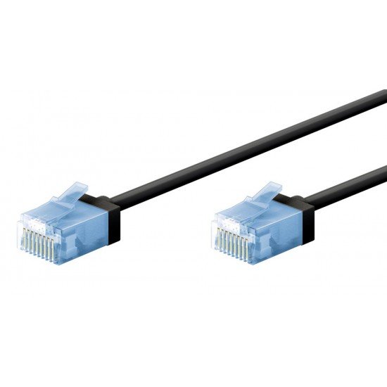 GOOBAY καλώδιο δικτύου 74231, CAT 6A U/UTP, slim, copper, 500MHz, 0.25m, μαύρο GOOBAY καλώδιο δικτύου 74231, CAT 6A U/UTP, slim, copper, 500MHz, 0.25m, μαύρο