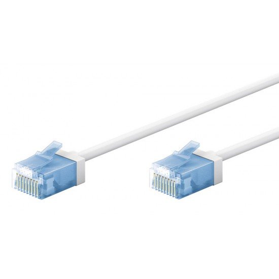 GOOBAY καλώδιο δικτύου 74287, CAT 6A U/UTP, slim, copper, 500MHz, 2m, λευκό GOOBAY καλώδιο δικτύου 74287, CAT 6A U/UTP, slim, copper, 500MHz, 2m, λευκό