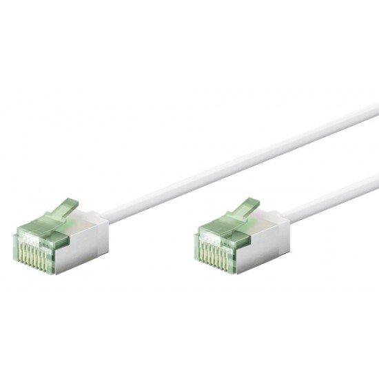 GOOBAY καλώδιο δικτύου 74360, CAT 8.1 U/FTP, slim, copper, 40Gbps, 1m, λευκό GOOBAY καλώδιο δικτύου 74360, CAT 8.1 U/FTP, slim, copper, 40Gbps, 1m, λευκό