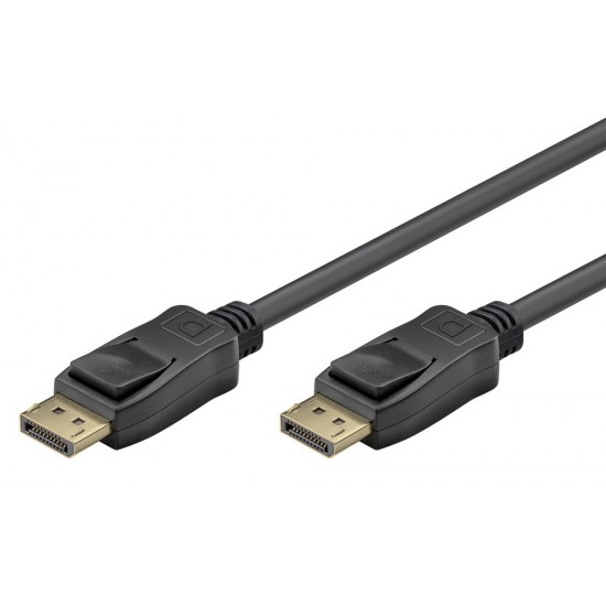 GOOBAY καλώδιο DisplayPort 74777, VESA Certified, 8K/60Hz, 32.4 Gbps, 1m, μαύρο