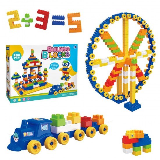 Τουβλάκια Κουτί 250 τεμ 29x22x7cm ToyMarkt 95452