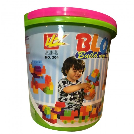 Κουβάς με 30 Τουβλάκια ø23,5x24cm ToyMarkt 95461