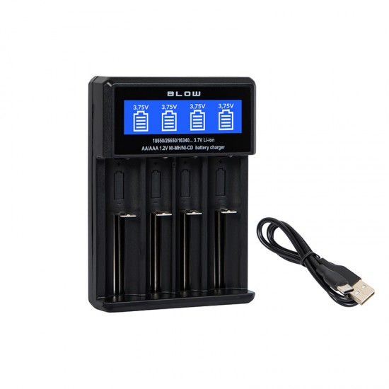 Φορτιστής μπαταριών 18650, AA-AAA 4-θέσεων XN-110 BLOW Φορτιστής μπαταριών 18650, AA-AAA 4-θέσεων XN-110 BLOW