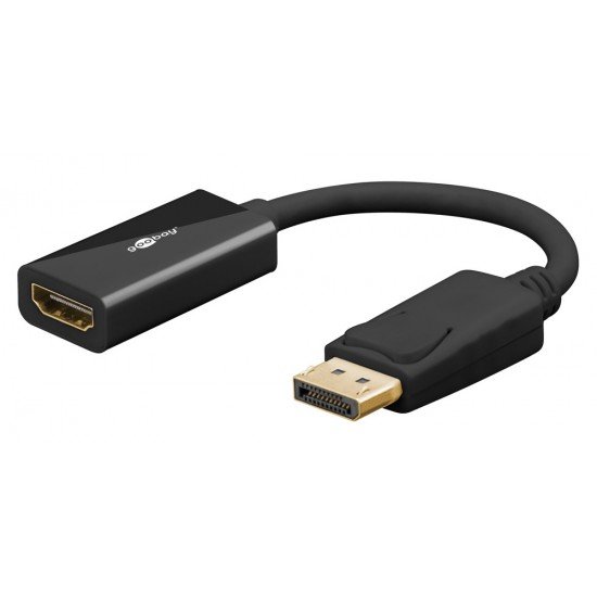 GOOBAY αντάπτορας DisplayPort σε HDMI 75269, 4K/60Hz, 0.1m, μαύρος GOOBAY αντάπτορας DisplayPort σε HDMI 75269, 4K/60Hz, 0.1m, μαύρος