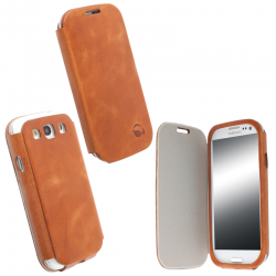 KRUSELL ΘΗΚΗ SAMSUNG I9300 LEATHER FLIPCOVER KIRUNA CAMEL KRUSELL ΘΗΚΗ SAMSUNG I9300 LEATHER FLIPCOVER KIRUNA CAMEL