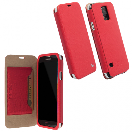 KRUSELL ΘΗΚΗ SAMSUNG S5 G900F LEATHER MALMO FLIPCOVER RED KRUSELL ΘΗΚΗ SAMSUNG S5 G900F LEATHER MALMO FLIPCOVER RED