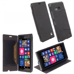 VOLTE-TEL ΘΗΚΗ NOKIA LUMIA 730 LEATHER MALMO FLIPCOVER STAND BLACK KRUSEL VOLTE-TEL ΘΗΚΗ NOKIA LUMIA 730 LEATHER MALMO FLIPCOVER STAND BLACK KRUSEL