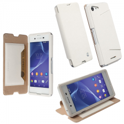 KRUSELL ΘΗΚΗ SONY XPERIA E3 LEATHER MALMO FLIPCOVER STAND WHITE KRUSELL ΘΗΚΗ SONY XPERIA E3 LEATHER MALMO FLIPCOVER STAND WHITE