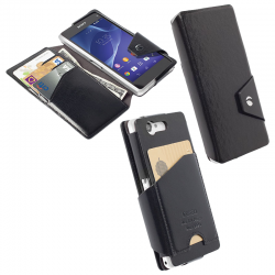 KRUSELL ΘΗΚΗ SONY XPERIA Z3 COMPACT LEATHER WALLET FLIP KALMAR BLACK KRUSELL ΘΗΚΗ SONY XPERIA Z3 COMPACT LEATHER WALLET FLIP KALMAR BLACK