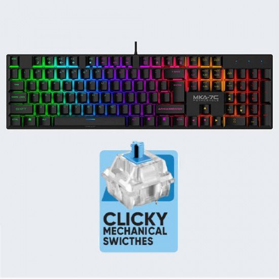 ARMAGGEDDON MECHANICAL KEYBOARD MKA-7C PHYCHEAGLE BLACK ARMAGGEDDON MECHANICAL KEYBOARD MKA-7C PHYCHEAGLE BLACK