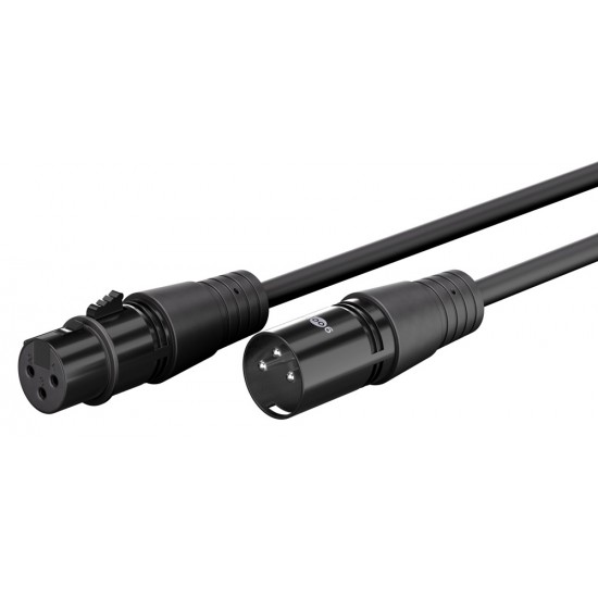 GOOBAY καλώδιο προέκτασης ήχου XLR 80038, 3m, μαύρο GOOBAY καλώδιο προέκτασης ήχου XLR 80038, 3m, μαύρο