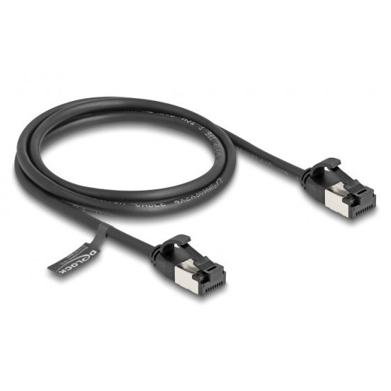 DELOCK καλώδιο δικτύου 80183, CAT 8.1 U/FTP, 40Gbps, 1m, μαύρο DELOCK καλώδιο δικτύου 80183, CAT 8.1 U/FTP, 40Gbps, 1m, μαύρο