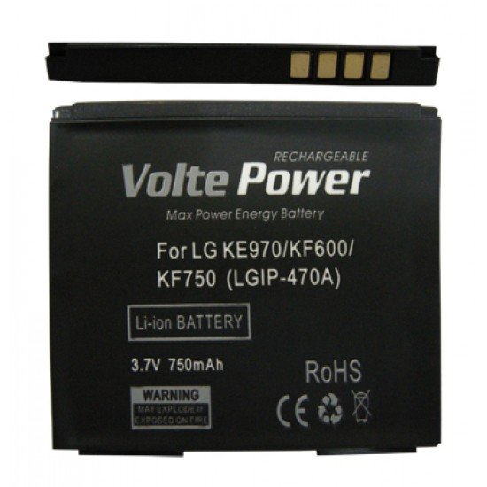 ΜΠΑΤΑΡΙΑ LG KE970shine/KF750 750mAh Li-ion (IP-470A) VoltePower ΜΠΑΤΑΡΙΑ LG KE970shine/KF750 750mAh Li-ion (IP-470A) VoltePower