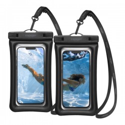 SPIGEN UNIVERSAL A610 FLOAT WATERPROOF CASE 2 PACK Black SPIGEN UNIVERSAL A610 FLOAT WATERPROOF CASE 2 PACK Black