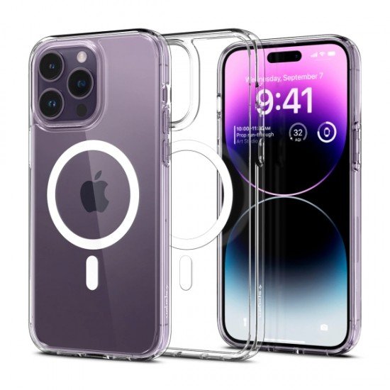 SPIGEN ULTRA HYBRID COMBATIBLE WITH MAGSAFE IPHONE 14 PRO MAX White backcover