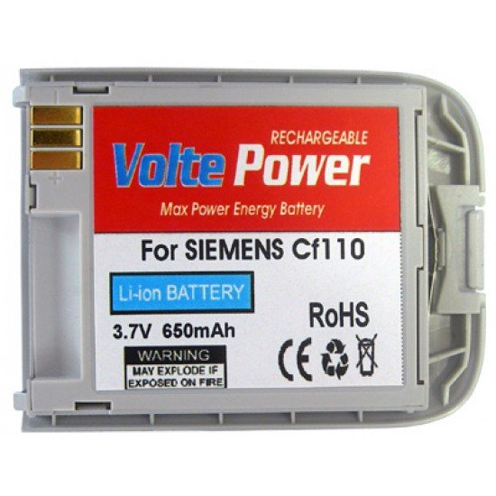 ΜΠΑΤΑΡΙΑ SIEMENS CF110 SILVER 650mAh Li-ion VoltePower ΜΠΑΤΑΡΙΑ SIEMENS CF110 SILVER 650mAh Li-ion VoltePower