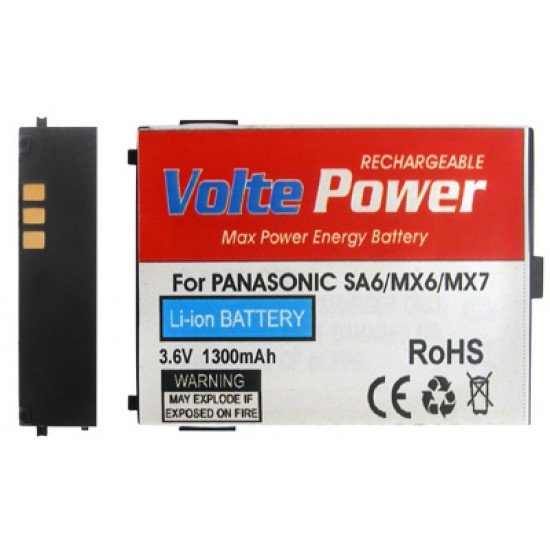 ΜΠΑΤΑΡΙΑ PANASONIC SA6 1300mAh Li-ion VoltePower ΜΠΑΤΑΡΙΑ PANASONIC SA6 1300mAh Li-ion VoltePower