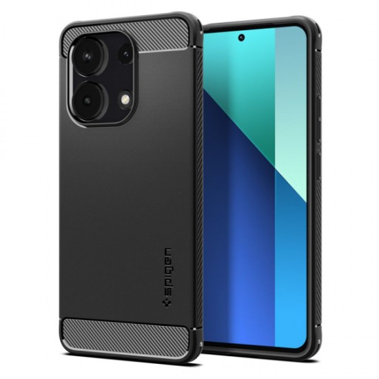 SPIGEN RUGGED ARMOR XIAOMI REDMI NOTE 13 4G black backcover SPIGEN RUGGED ARMOR XIAOMI REDMI NOTE 13 4G black backcover