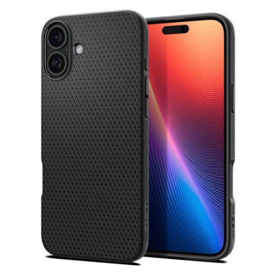 SPIGEN LIQUID AIR IPHONE 16 PLUS black backcover SPIGEN LIQUID AIR IPHONE 16 PLUS black backcover