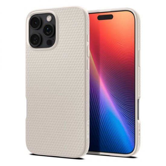 SPIGEN LIQUID AIR IPHONE 16 PRO natural titanium backcover SPIGEN LIQUID AIR IPHONE 16 PRO natural titanium backcover