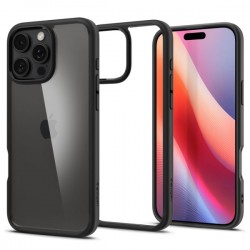 SPIGEN ULTRA HYBRID IPHONE 16 PRO MAX matte black backcover SPIGEN ULTRA HYBRID IPHONE 16 PRO MAX matte black backcover