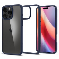 SPIGEN ULTRA HYBRID IPHONE 16 PRO navy blue backcover SPIGEN ULTRA HYBRID IPHONE 16 PRO navy blue backcover