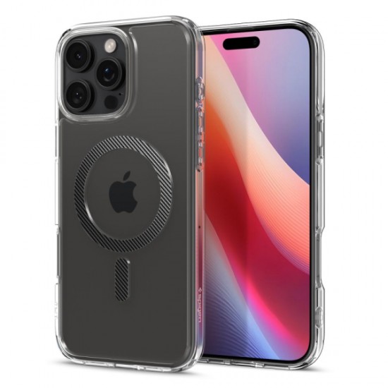SPIGEN ULTRA HYBRID COMBATIBLE WITH MAGSAFE IPHONE 16 PRO MAX carbon backcover SPIGEN ULTRA HYBRID COMBATIBLE WITH MAGSAFE IPHONE 16 PRO MAX carbon backcover