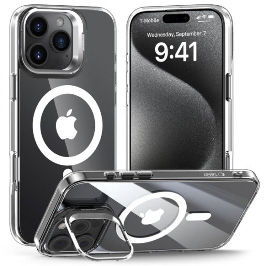 TECH-PROTECT MAGSTAND CASE IPHONE 16 PRO MAX clear backcover