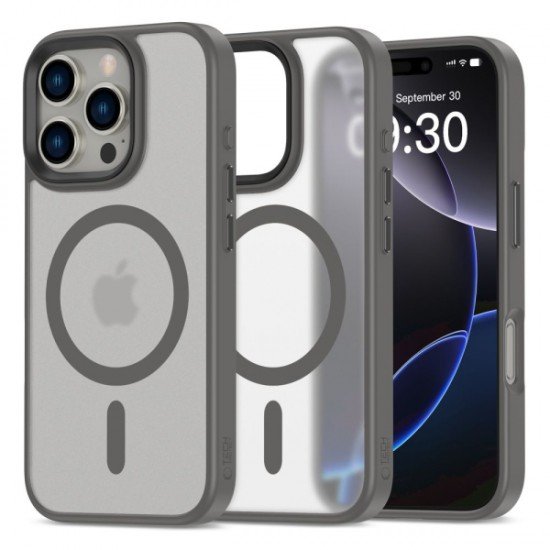 TECH-PROTECT MAGMAT CASE IPHONE 16 PRO matte titanium backcover