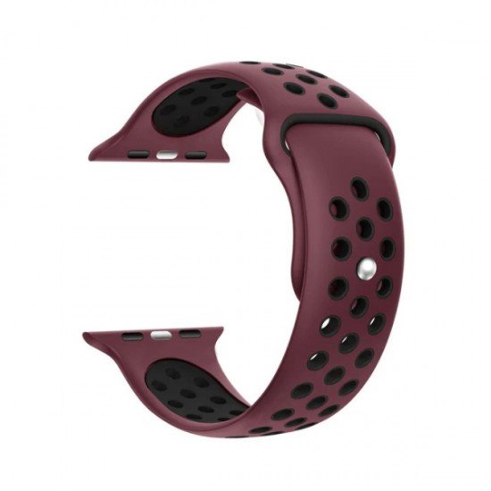 Ksix SMARTWATCH STRAP SPORT FOR APPLE WATCH SERIES 38/40/41mm crimson black Ksix SMARTWATCH STRAP SPORT FOR APPLE WATCH SERIES 38/40/41mm crimson black
