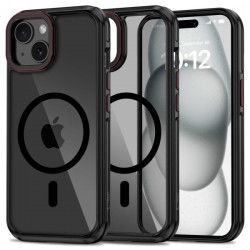 TECH-PROTECT MAGHYBRID CASE IPHONE 16 black red backcover