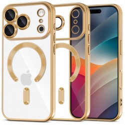 TECH-PROTECT MAGFLEX CASE IPHONE 17 PRO MAX shiny gold backcover