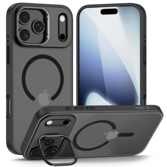 TECH-PROTECT MAGSTAND CASE IPHONE 17 PRO MAX matte black backcover