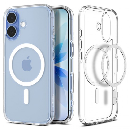 SPIGEN ULTRA HYBRID MAG IPHONE 17 clear white backcover