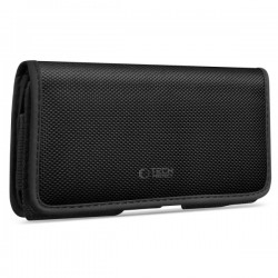 TECH-PROTECT UNIVERSAL BELT HORIZONTAL FABRIC PHONE POUCH 5.8-6.8'' black