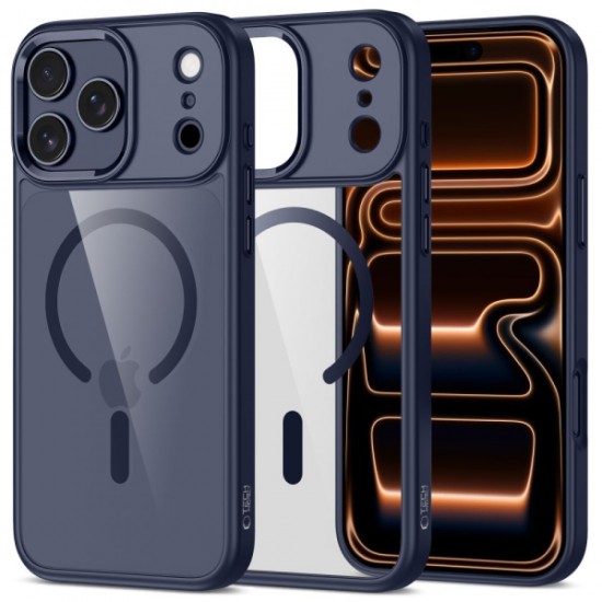 TECH-PROTECT MAGMAT MAGSAFE CASE IPHONE 17 PRO MAX deep blue / clear backcover